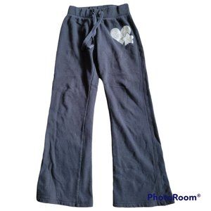 Energy Zone Black Sweatpants Flare Leg Pants Girls Size Large 10/12 (Aa)